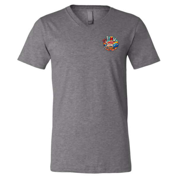 Unisex Heather V-Neck Tee  Thumbnail